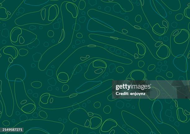 illustrazioni stock, clip art, cartoni animati e icone di tendenza di modello astratto senza soluzione di continuità della mappa del campo da golf - country club