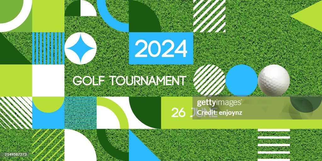 Retro Golf tournament poster