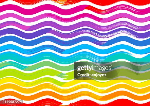 Seamless rainbow wavy lines Pride pattern background Seamless rainbow wavy lines Pride pattern background