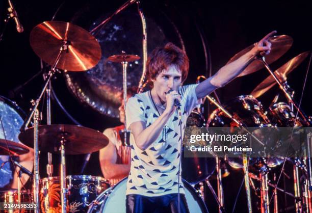 John Waite performs with The Babys at the Oakland Coliseum on March 31, 1979 in Oakland, California.