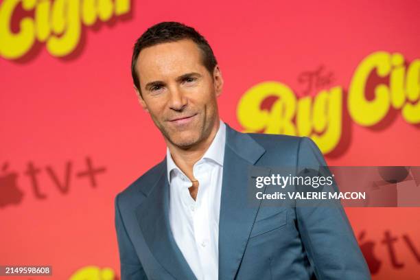 Actor Alessandro Nivola attends the AppleTV serie drama "The Big Cigar" photocall at The London West Hollywood Hotel in West Hollywood, California on...