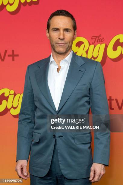 Actor Alessandro Nivola attends the AppleTV serie drama "The Big Cigar" photocall at The London West Hollywood Hotel in West Hollywood, California on...