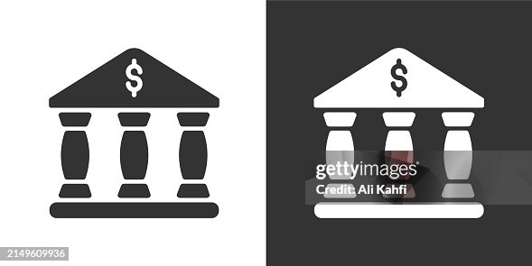 Bank building glyph solid icon. Solid icon that can be applied anywhere, simple, pixel perfect and modern style Bank building glyph solid icon. Solid icon that can be applied anywhere, simple, pixel perfect and modern style