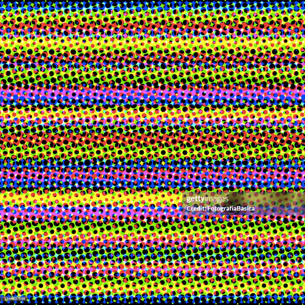 Multi Cal Pattern Multi Colored Half Tone Lines Pattern High-Res Vector Graphic - Getty ...