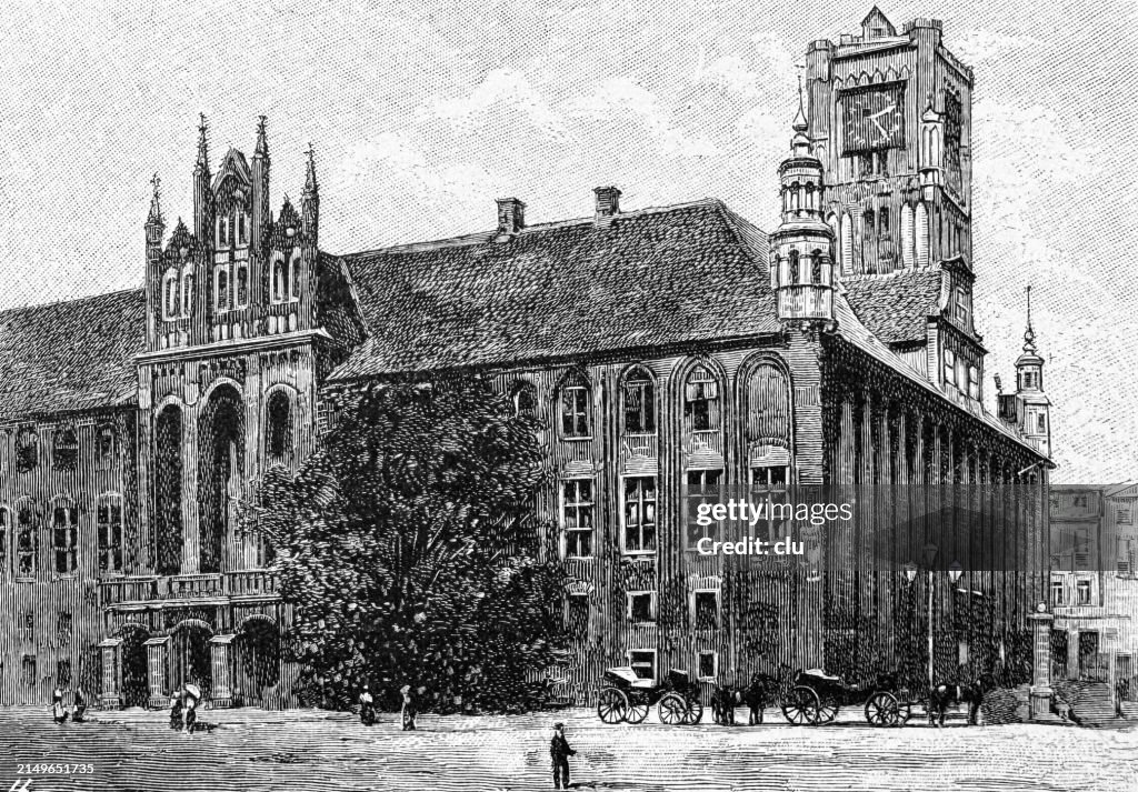 Thorn, Torun, townhall, west side