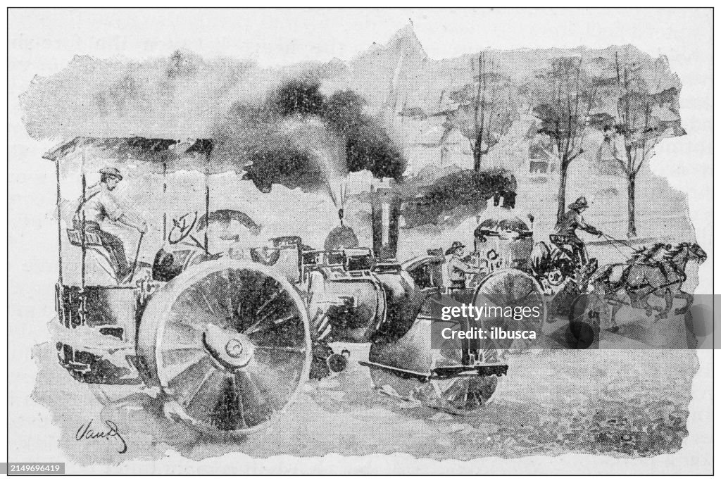 Antique image: traffic