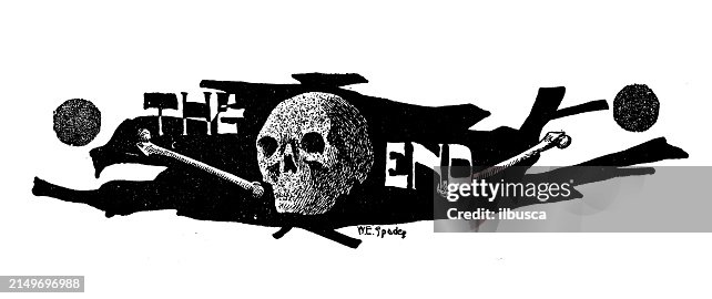 Antique image: The end Antique image: The end
