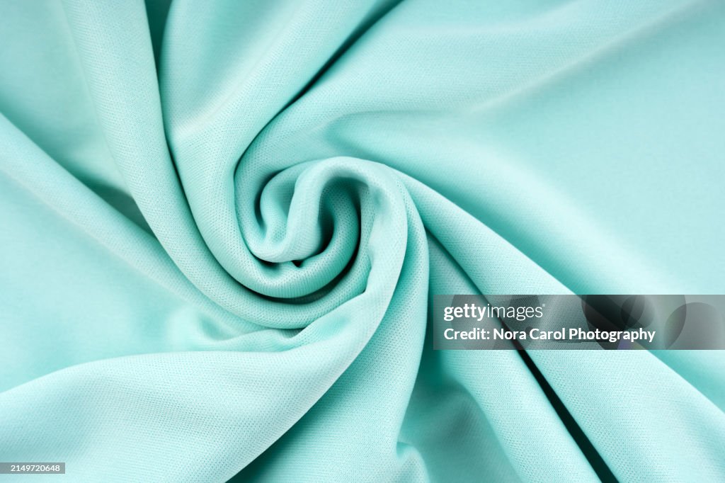 Soft Pastel Mint Green Fabric Twisted Background