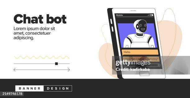 chatbot concept illustration. artificial intelligence. flat vector illustrations isolated on white background. virtual assistant. - computer tech support stock illustrations