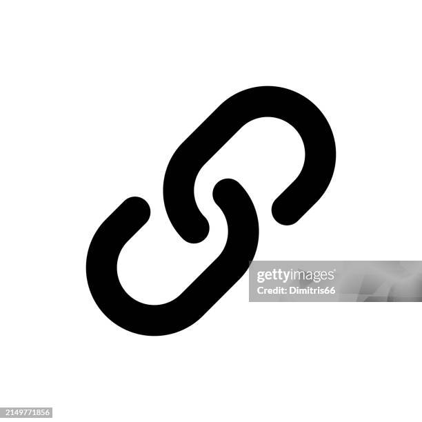 ilustraciones, imágenes clip art, dibujos animados e iconos de stock de icono de eslabón de cadena con trazo editable - cadena objeto fabricado