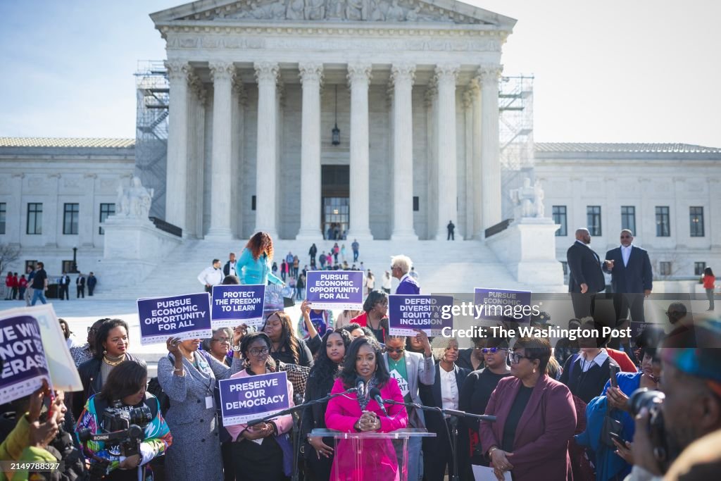 WASHINGTON - MARCH 14: Fearless Fund CEO Arian Simone, center,