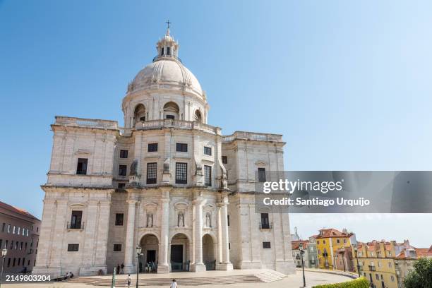 national pantheon in alfama district - panteão nacional stock pictures, royalty-free photos & images