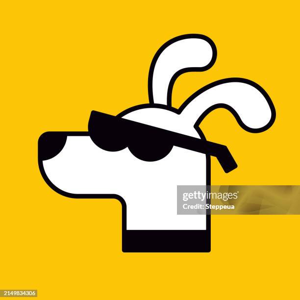 bildbanksillustrationer, clip art samt tecknat material och ikoner med dog with sunglasses - solglasögon