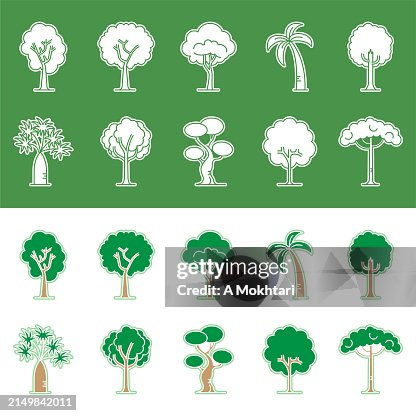 Trees icon. Trees icon.