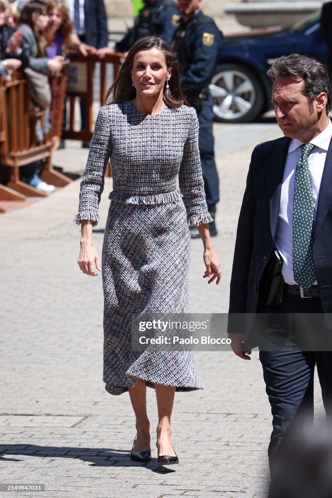 Spanish Royals Deliver "Miguel De Cervantes" Literature Award 2023 To Luis Mateo Díez