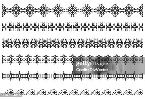 Border Design Innb Border Decoration Design Vector Set High-Res Vector Graphic - Getty Images