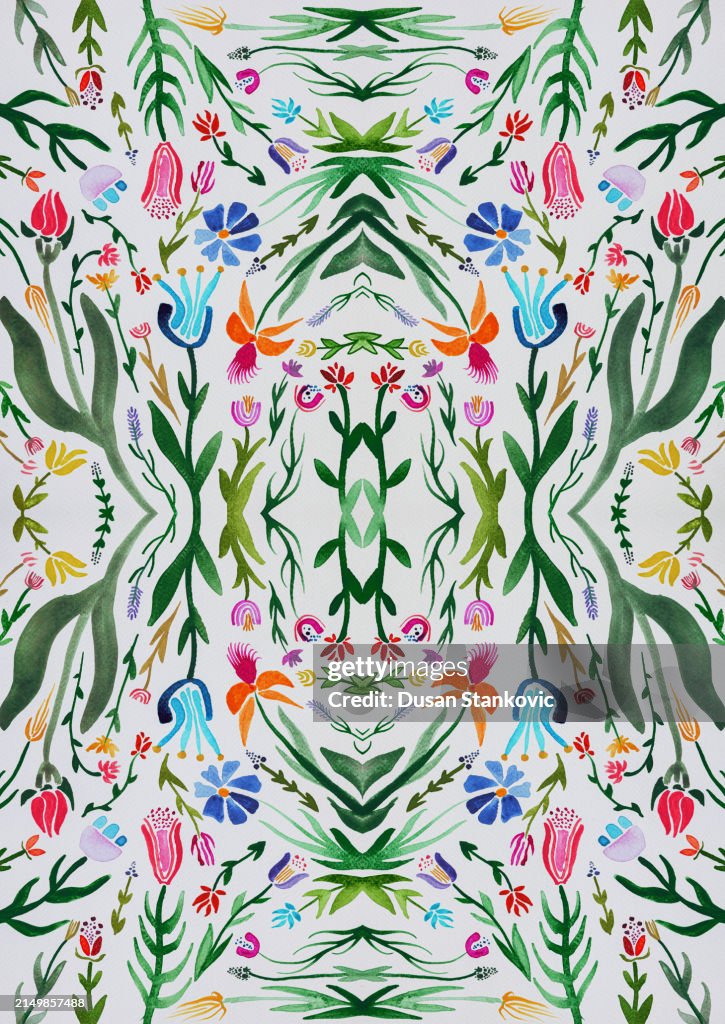 El increíble patrón de flores