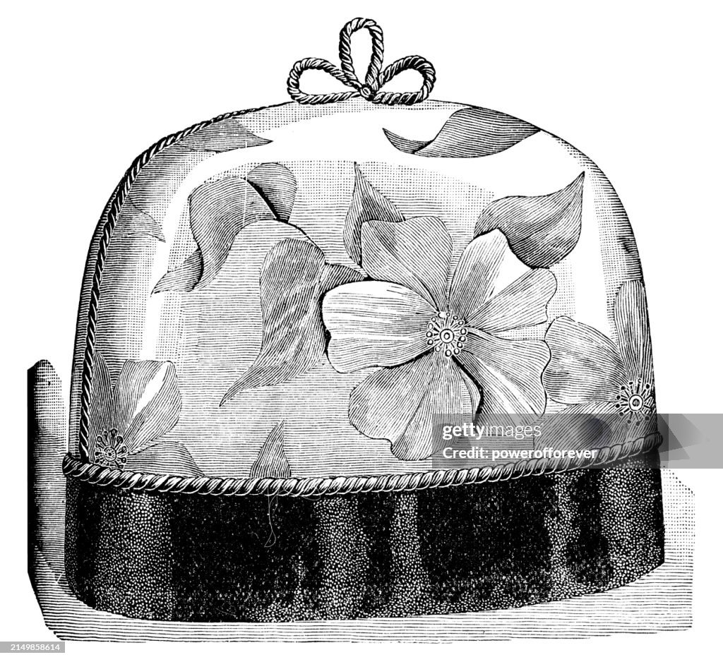 Floral Pattern Victorian Tea Cosy - 19th Century