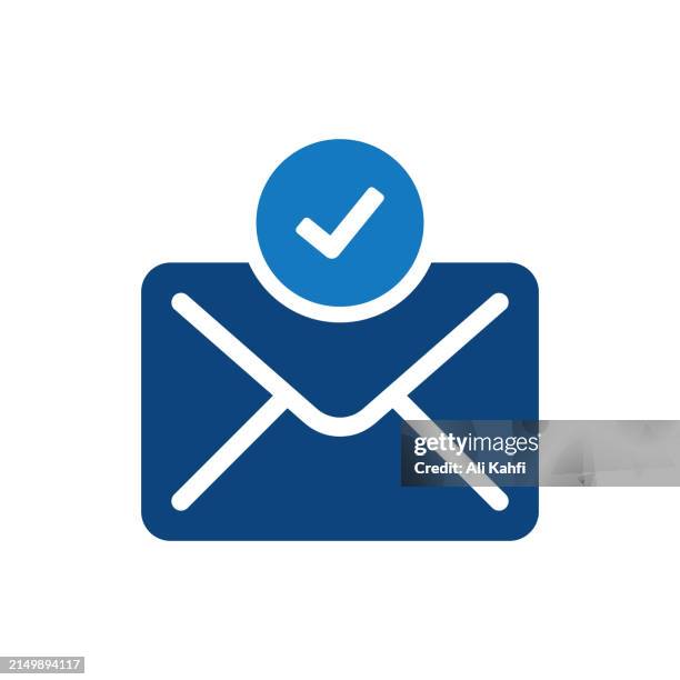 mail sent. solid icon that can be applied anywhere, simple, pixel perfect and modern style. - web address stock illustrations