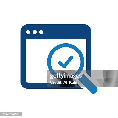 Web analyzing. Solid icon that can be applied anywhere, simple, pixel perfect and modern style. Web analyzing. Solid icon that can be applied anywhere, simple, pixel perfect and modern style.