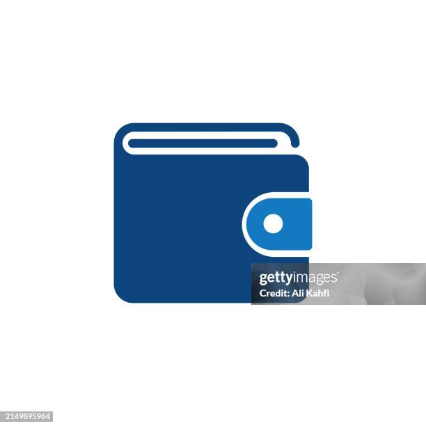 wallet. solid icon that can be applied anywhere, simple, pixel perfect and modern style. - wallet illustration stock illustrations
