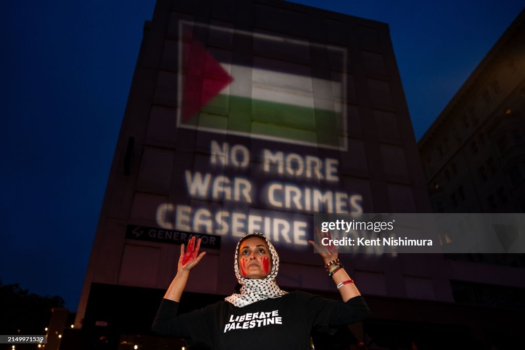 Activists Rally Outside White House Correspondents Dinner In Support Of Gaza