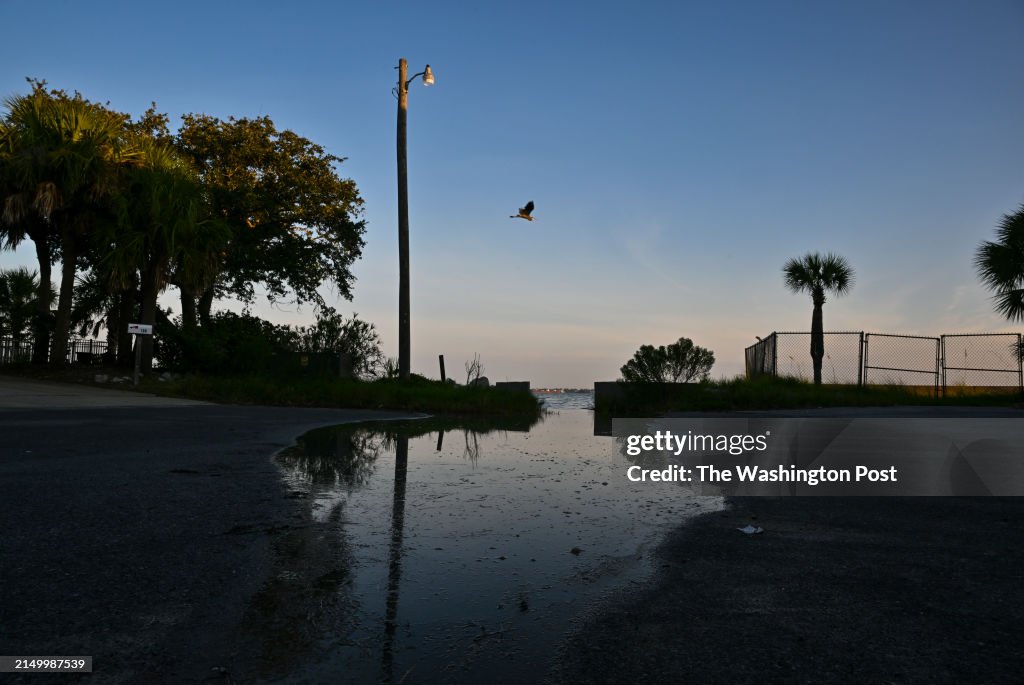 PENSACOLA, FL - SEPTEMBER 25: Rising waters from Santa Rosa Sou