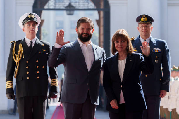 CHL: Greek President Katerina Sakellaropoulou Visits Chile