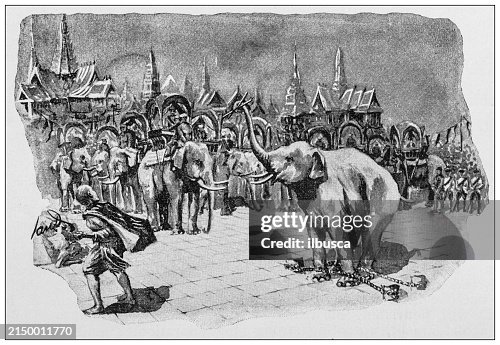 Antique image: Elephant Antique image: Elephant
