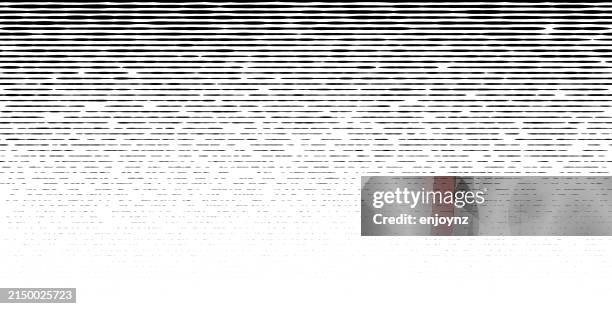 seamless black lines pattern background - halftone gradient vector stock illustrations