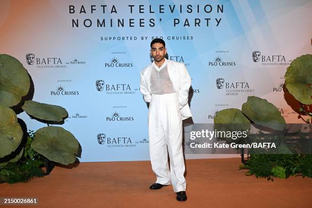 Mawaan Rizwan attends the Nominees' Party for the BAFTA Television Awards with P&O Cruises and the BAFTA Television Craft Awards at the Victoria and...
