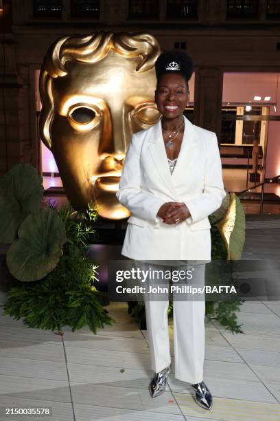 Baroness Floella Benjamin attends the Nominees' Party for the BAFTA Television Awards with P&O Cruises and the BAFTA Television Craft Awards at the...