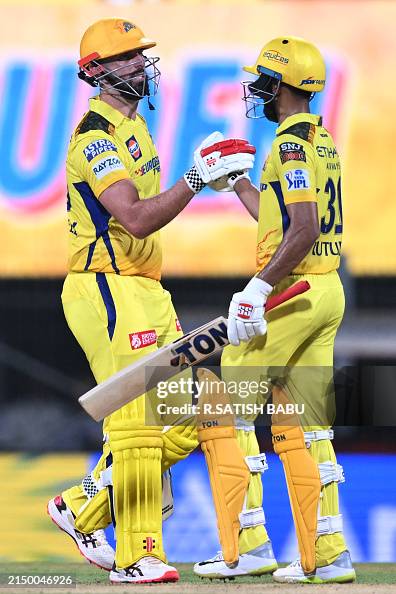 Samuel Raja Chennai Super Kings' captain Ruturaj Gaikwad and his teammate Daryl ...