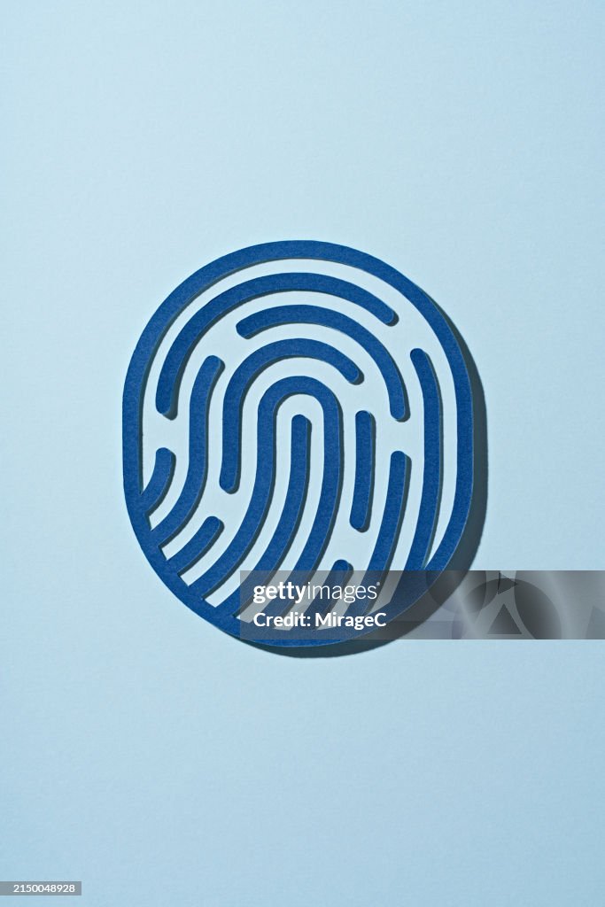 Biometric Authentication Fingerprint Paper Craft