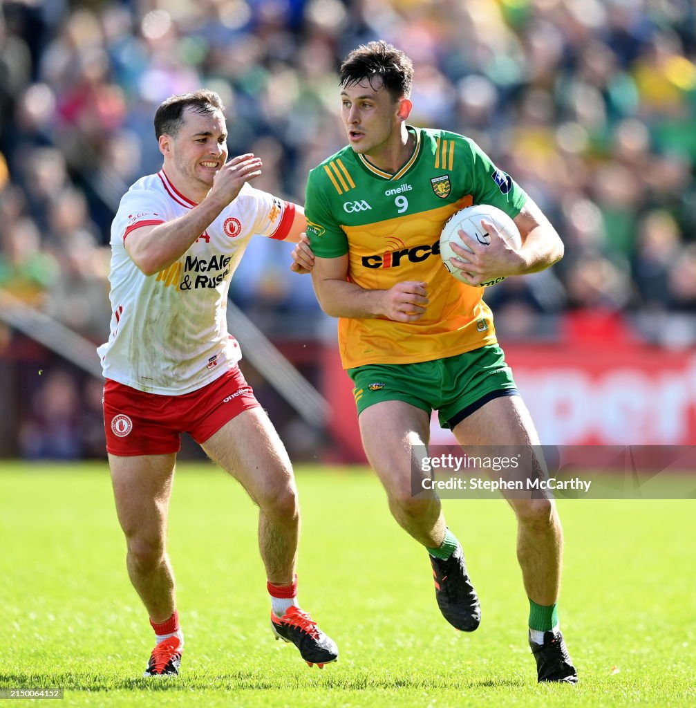 Derry , United Kingdom 28 April 2025; Michael Langan of Donegal is