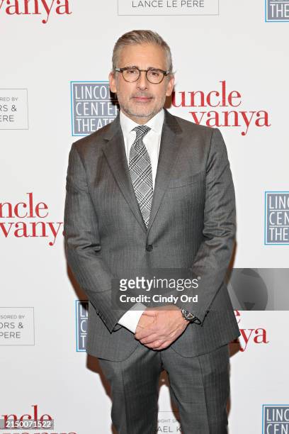 Steve Carell attends the "Uncle Vanya" Opening Night at Lincoln Center Theater on April 24, 2024 in New York City.