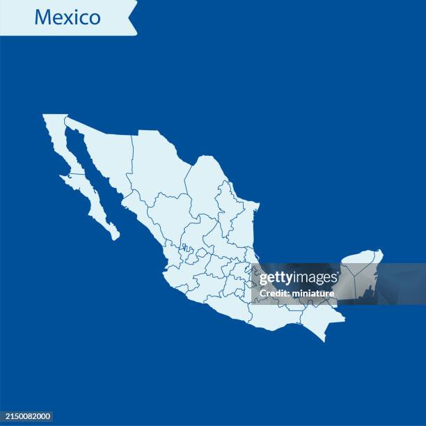 Mexico Map Basic Mexico Map Outline Photos and Premium High Res Pictures - Getty Images