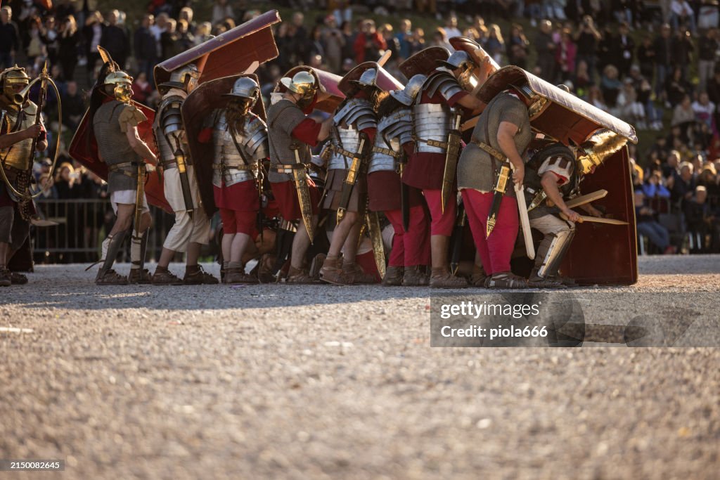 Anciet Rome Birth Rituals Reenactment Of The Birth Of Ancient Rome Empire High-Res Stock Photo ...