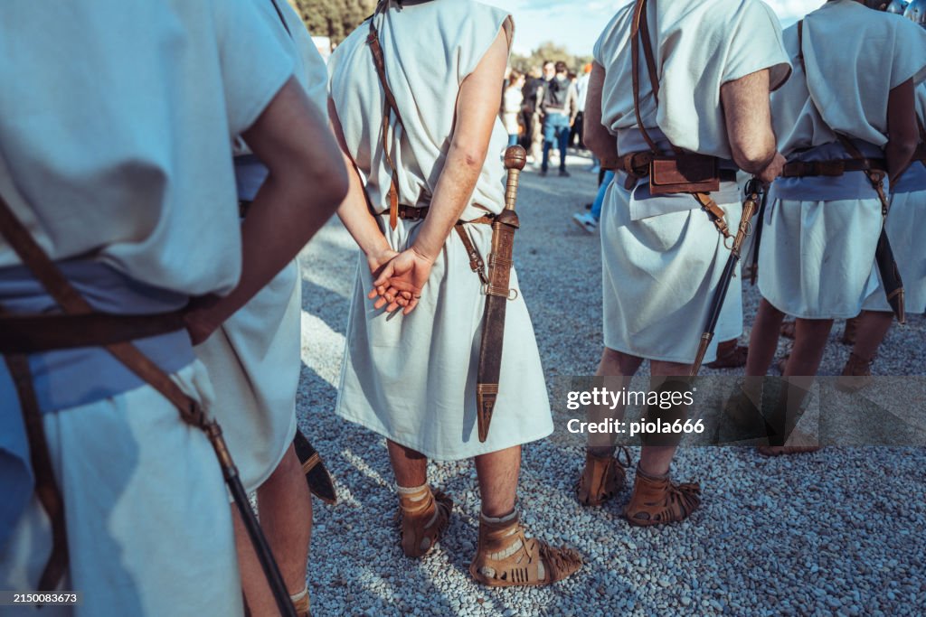 Anciet Rome Birth Rituals Reenactment Of The Birth Of Ancient Rome Empire High-Res Stock Photo ...