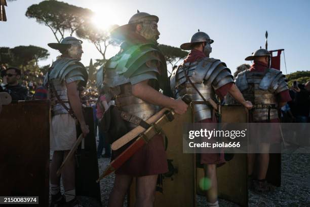 Anciet Rome Birth Rituals Reenactment Of The Birth Of Ancient Rome Empire High-Res Stock Photo ...