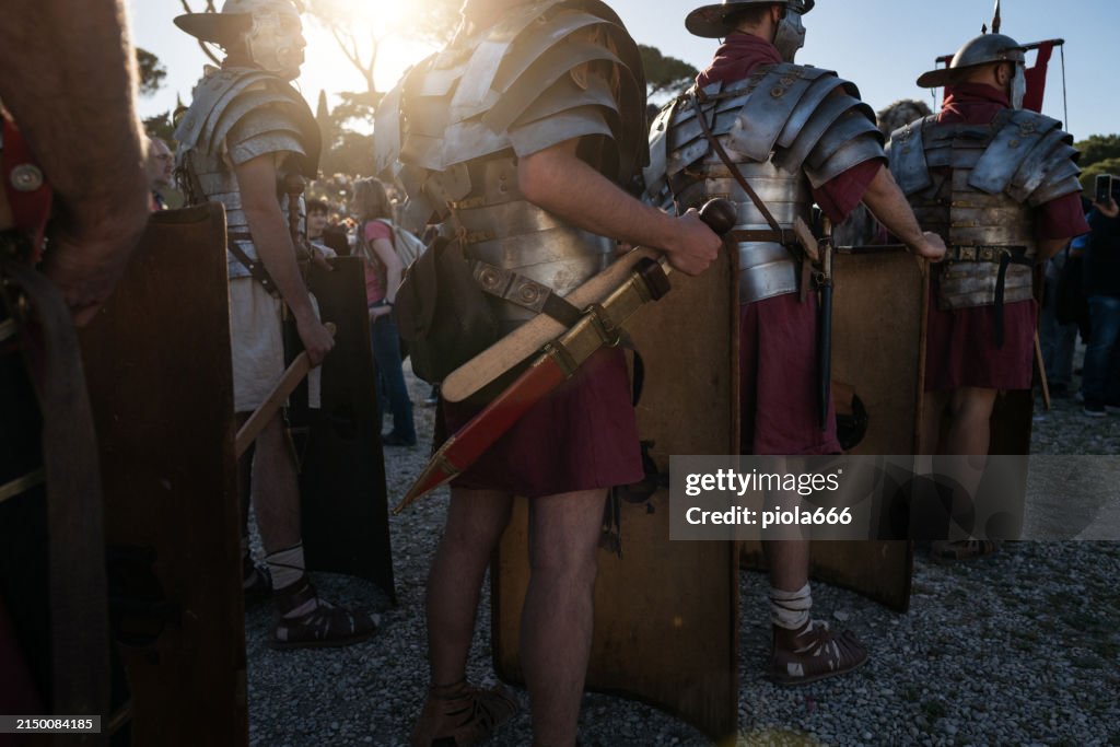 Anciet Rome Birth Rituals Reenactment Of The Birth Of Ancient Rome Empire High-Res Stock Photo ...