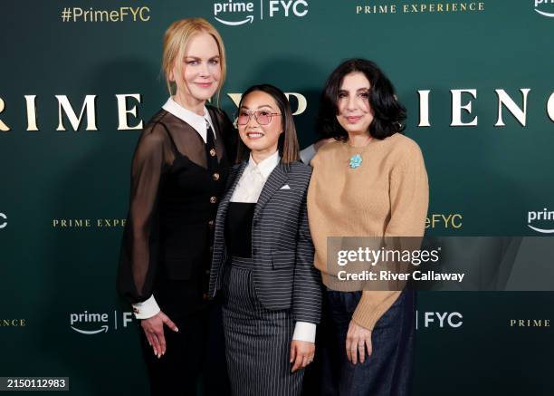 Nicole Kidman, Lulu Wang and Sue Kroll at the official Emmy FYC event for "Expats" held at the Prime Experience at nya WEST on April 28, 2024 in Los...