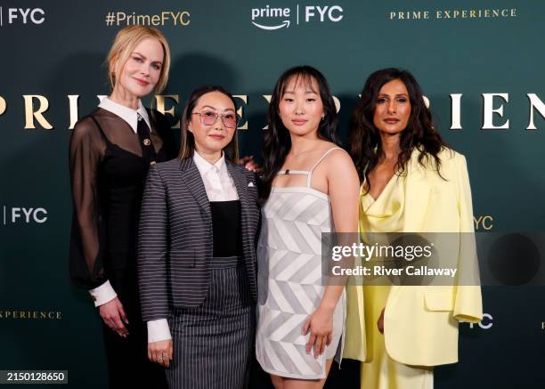 Nicole Kidman, Lulu Wang, Ji-young Yoo and Sarayu Blue at the official Emmy FYC event for "Expats" held at the Prime Experience at nya WEST on April...