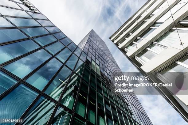 modern architecture, high-rise building, messeturm, basel, canton of basel-stadt, switzerland, europe - messeturm stock-fotos und bilder