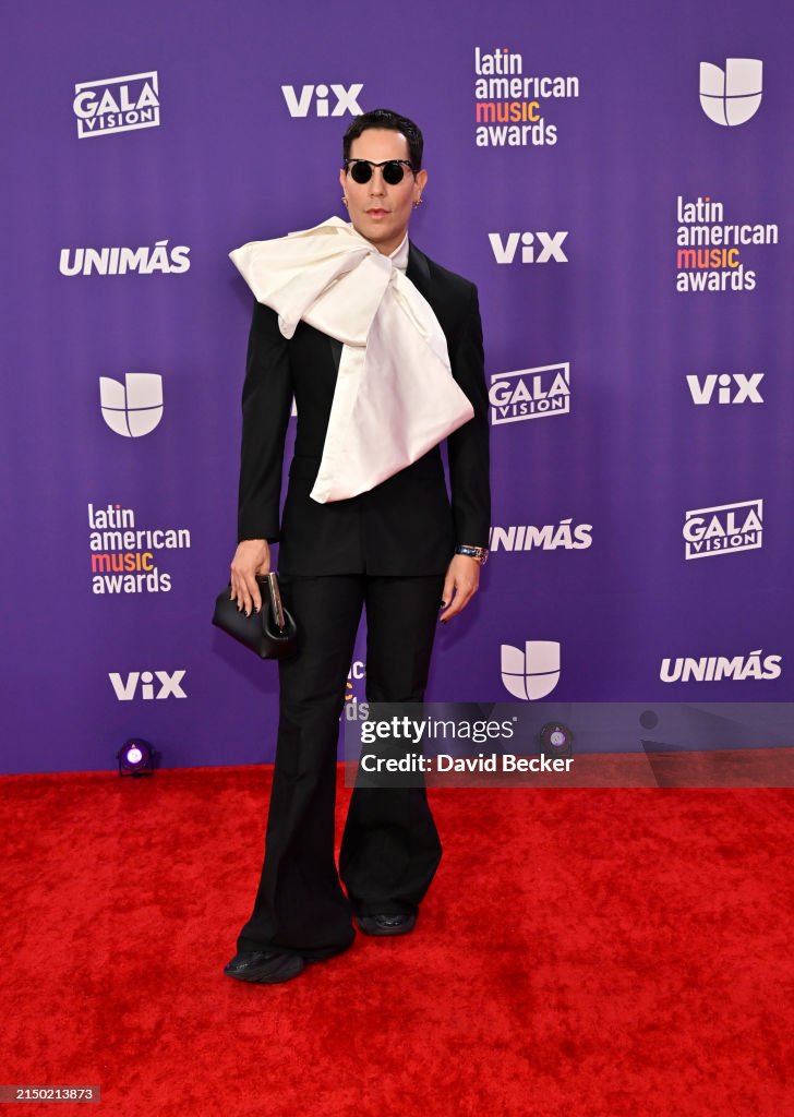 Christian Chávez attends the 2024 Latin American Music Awards at MGM ...