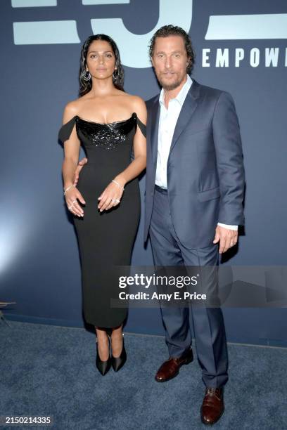 Camila Alves McConaughey and Matthew McConaughey attend the 2024 Mack, Jack & McConaughey Gala at ACL Live on April 25, 2024 in Austin, Texas.