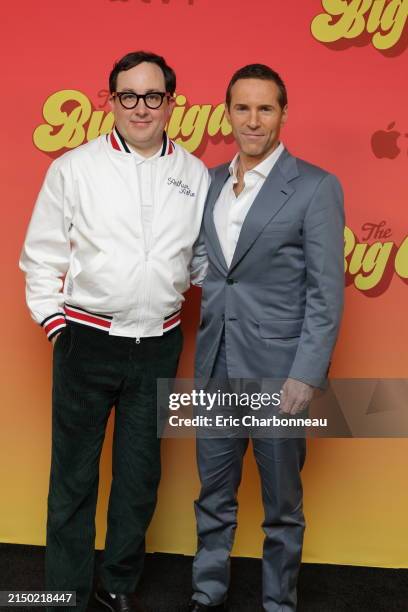 Byrne and Alessandro Nivola seen at the press day for “The Big Cigar” at The London West Hollywood at Beverly Hills on April 25, 2024 in West...