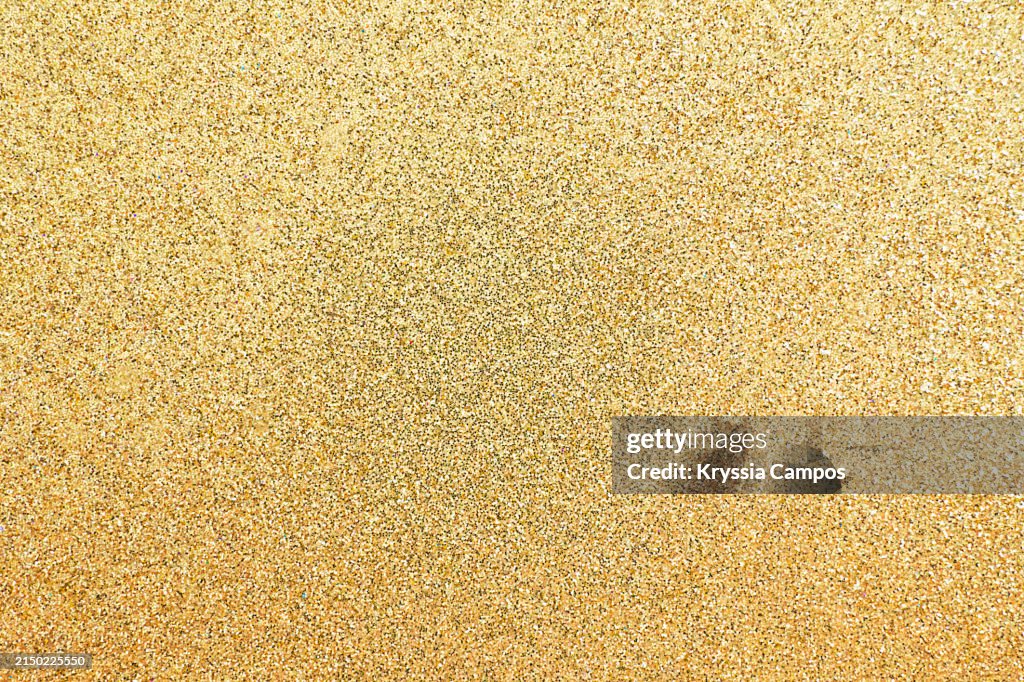 Golden Colored Glittering Background