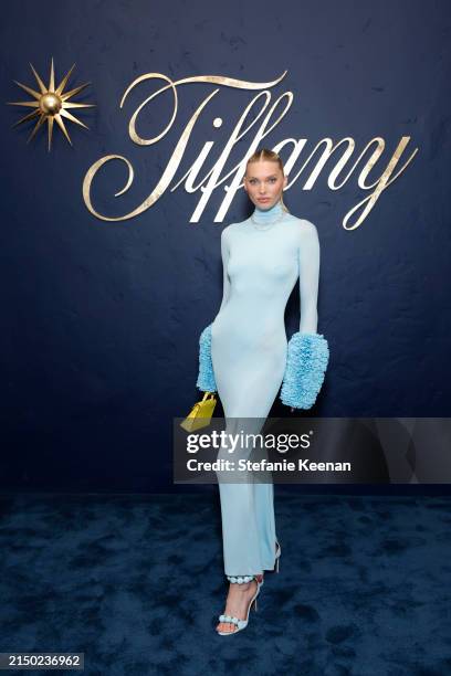 Elsa Hosk attends the Tiffany & Co. Celebration of the launch of Blue Book 2024: Tiffany Céleste at The Beverly Estate on April 25, 2024 in Beverly...