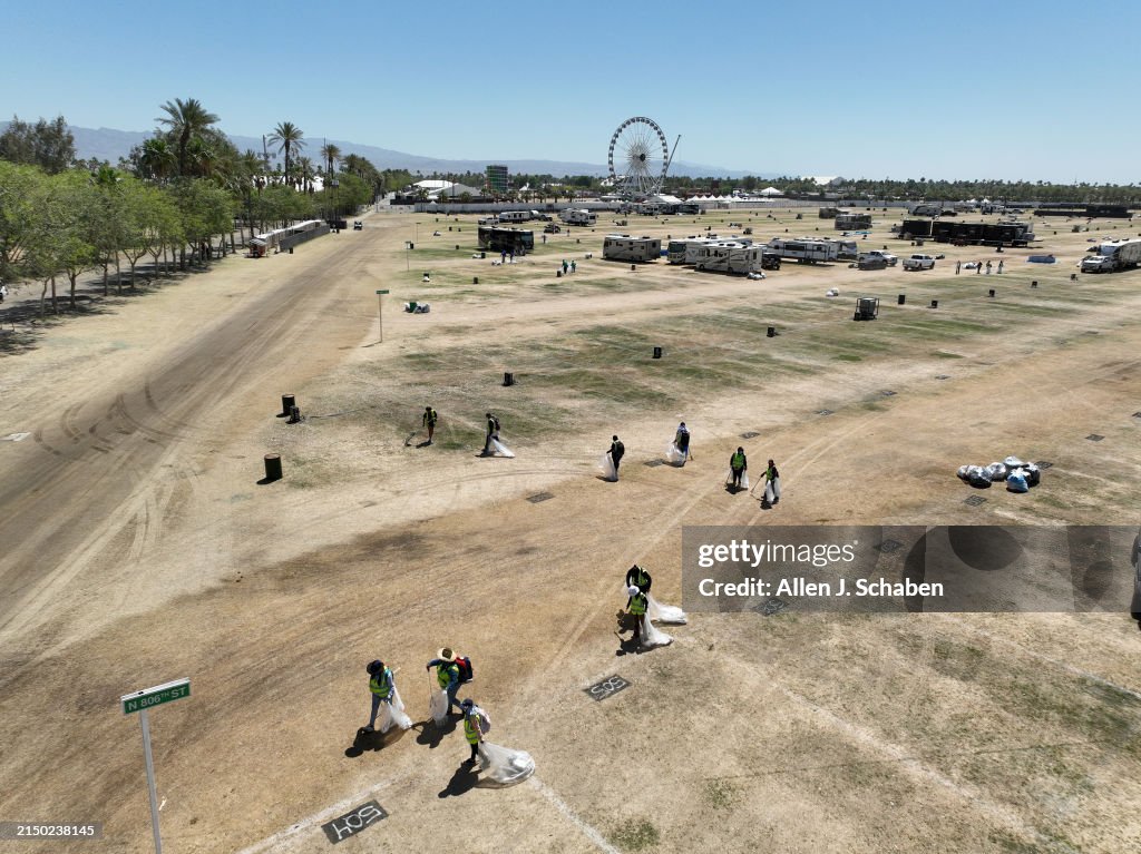 All the junk that gets left behind at the Coachella and Stagecoach festivals.